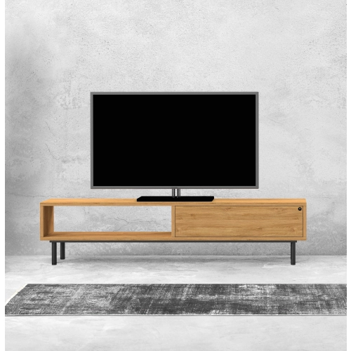 Szafka RTV-83 Drewno Lite Dąb Loft Lakier Rozmiary od 100 cm do 200 cm PREMIUM